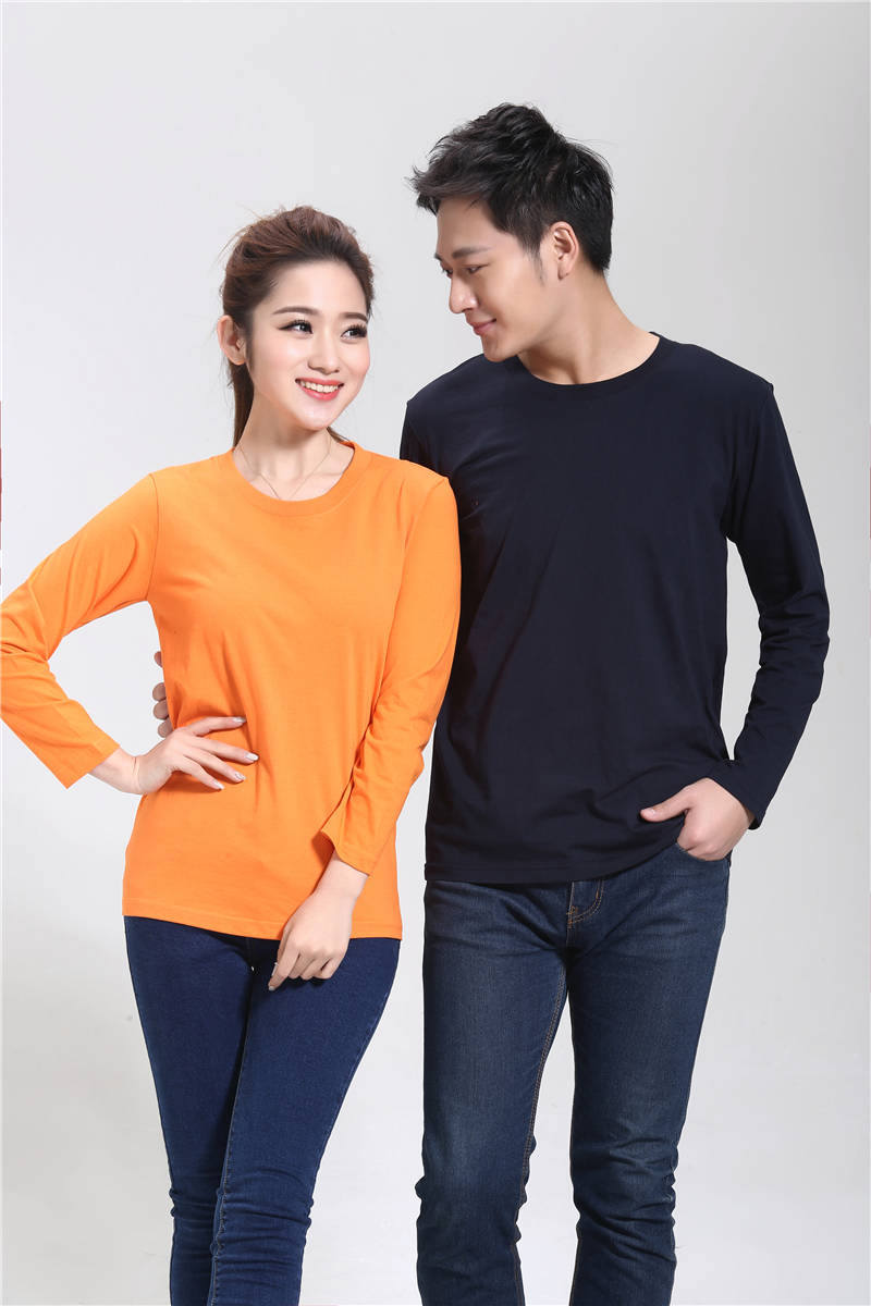 純棉21支長袖圓領(lǐng)廣告衫定制 純棉21支長袖圓領(lǐng)廣告衫定制